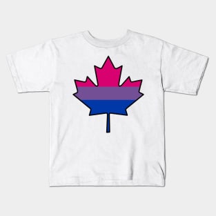 Maple Leaf Bi Pride! Kids T-Shirt